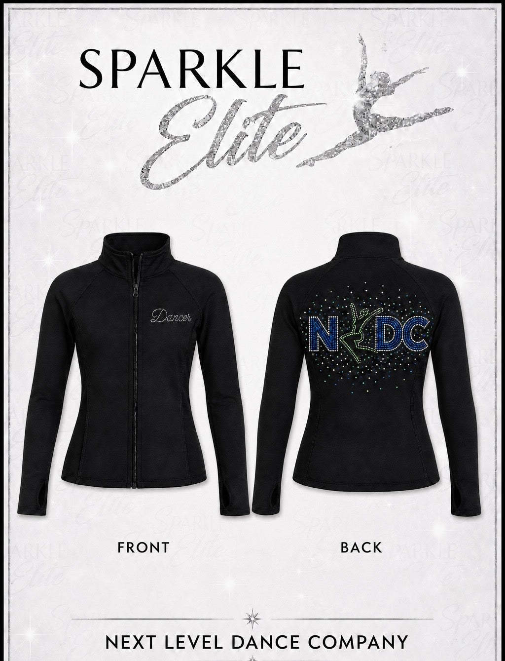 Next Level-Rhinestoned Team Jackets