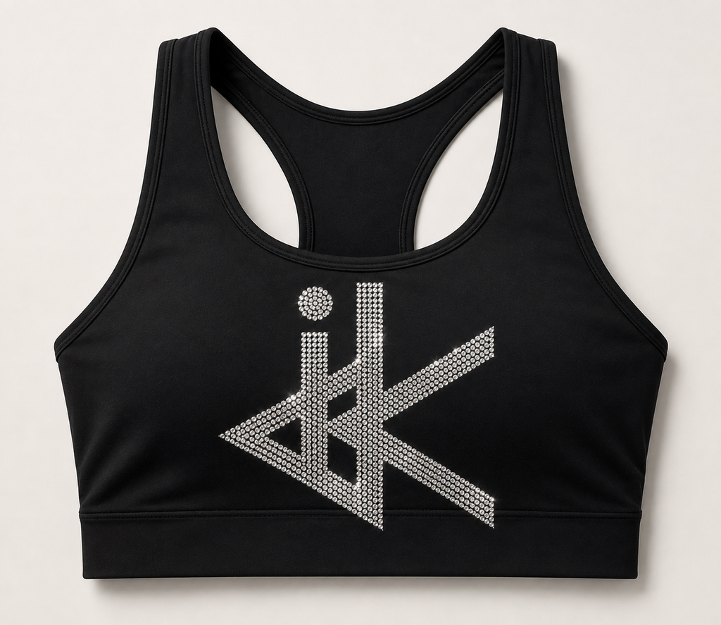 Rhinestoned Sports Bra