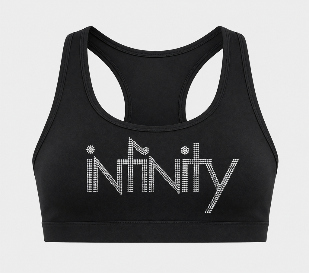 Rhinestoned Sports Bra